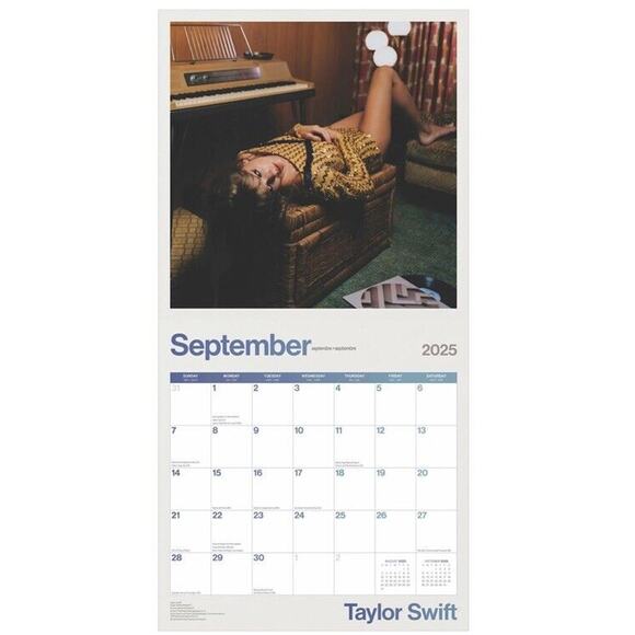 Taylor Swift Official 2025 12"x24" Square Wall Calendar - Picture 8 of 9